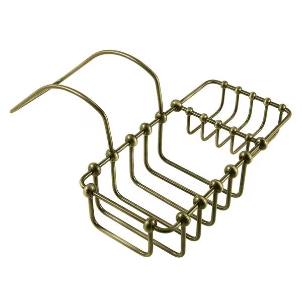 Clawfoot Tub Rim Soap and Sponge Holder, Antique Brass, Kingston Brass, Mfr#: CC2163